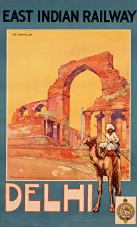 Travel Posters Collection: Poster advertising East Indian Railway to Delhi