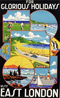 Poster advertising East London, South Africa
