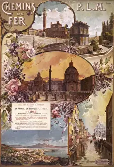 Poster advertising French railways