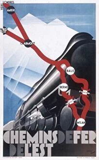 Amiens Gallery: Poster advertising French railways