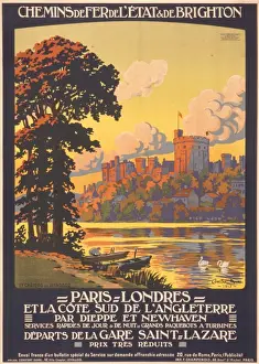 Poster advertising French railways to London
