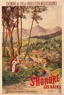 Railways Gallery: Poster advertising French railways to St Honore les Bains