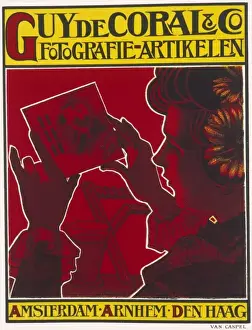 Haag Prints: Poster advertising Guy de Coral & Co, Amsterdam