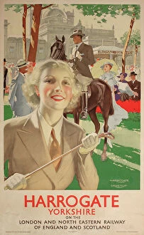 Images Dated 22nd April 2021: Poster advertising Harrogate, Yorkshire by LNER Date: circa 1930s