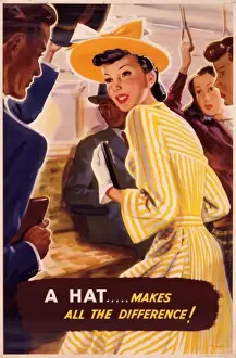Attraction Prints: Poster advertising hats