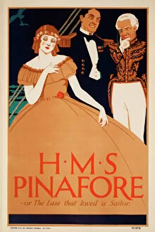 Opera Collection: Poster advertising HMS Pinafore