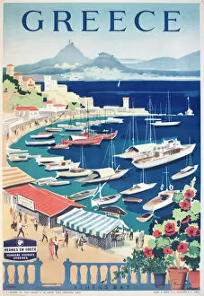 Idyllic Gallery: Poster advertising holidays in Greece