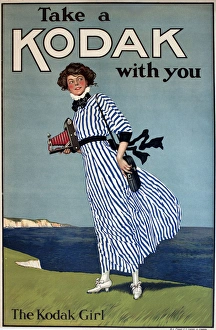 Images Dated 26th May 2015: Poster advertising Kodak cameras
