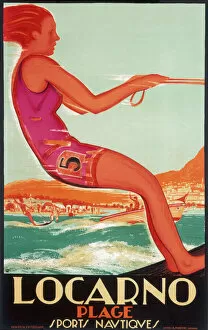 Travel Posters Collection: Poster advertising Locarno beach in Nice