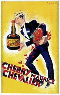 Spirit Gallery: Poster advertising Maurice Chevalier Cherry Brandy