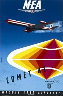Poster advertising Middle East Airlines