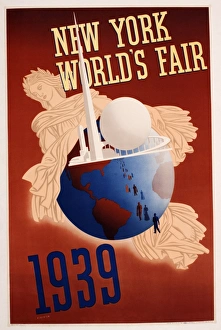 Images Dated 17th December 2012: Poster advertising New York Worlds Fair