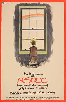 Images Dated 22nd April 2021: Poster advertising the NSPCC, Diamond Jubilee Year Appeal - In 60 years the NSPCC has