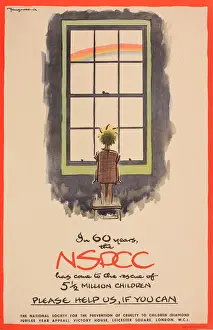 Appeal Prints: Poster advertising the NSPCC, Diamond Jubilee Year Appeal - In 60 years the NSPCC has