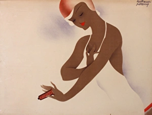 Images Dated 14th May 2015: Poster advertising Nubian sun cream