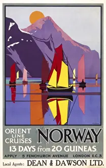 Poster advertising the Orient Line