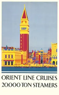 Poster advertising Orient Line cruises
