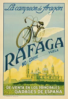 Aragon Gallery: Poster advertising Rafaga bicycles