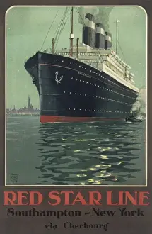Poster advertising Red Star Line