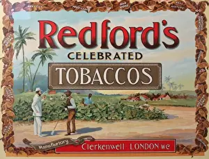 Celebrated Prints: Poster advertising Redfords Celebrated Tobaccos