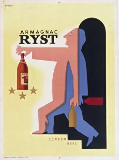 Images Dated 1st June 2017: Poster advertising Ryst Armagnac