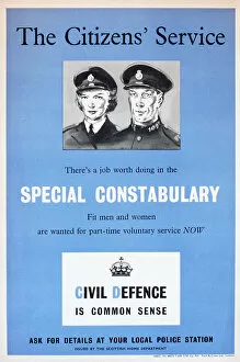 Images Dated 24th June 2011: Poster advertising the Special Constabulary