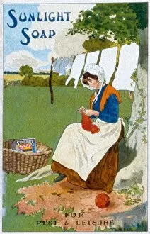 Pinafore Gallery: Poster advertising Sunlight Soap