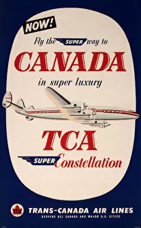 Images Dated 26th November 2012: Poster advertising Trans-Canada Airlines
