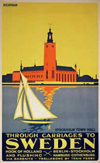 Swedish Collection: Poster advertising trips to Sweden