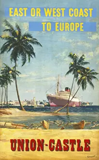 Exotic Prints: Poster advertising Union Castle