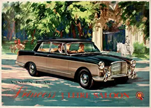 Large Gallery: Poster advertising Vanden Plas Princess saloon car