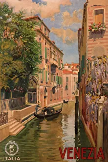 Canals Collection: Poster advertising Venice