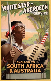 Images Dated 17th December 2012: Poster advertising White Star -- Aberdeen Service