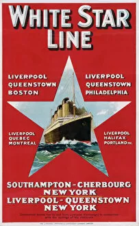 Montreal Gallery: Poster advertising White Star Line to USA and Canada