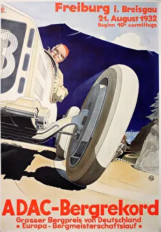 Poster, ADAC-Bergrekord, Mountain Race, Freiburg