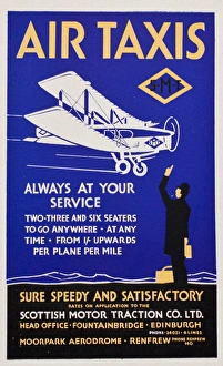 Images Dated 15th September 2015: Poster, Air Taxis