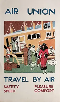 Poster, Air Union, Travel by Air
