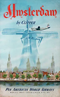 Clipper Prints: Poster, Amsterdam by Clipper