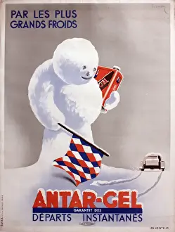 Snowman Prints: Poster, Antar-Gel antifreeze