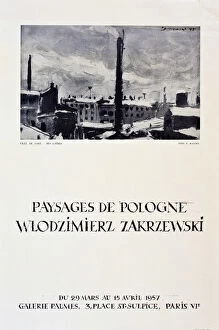 Images Dated 30th September 2015: Poster, art exhibition, Wlodzimierz Zakrzewski, Paris