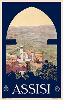 Arched Gallery: Poster, Assisi, Italy