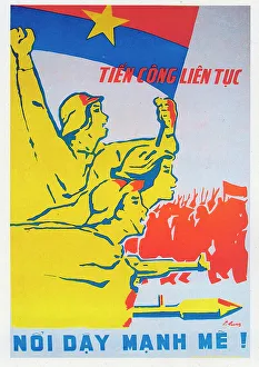 Viet Prints: Poster - Keep Attacking! - Shout this loudly!