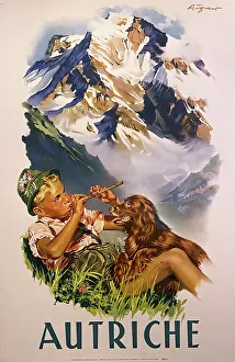 Poster, Austrian Alps