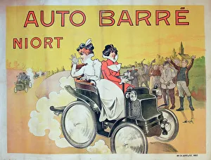 Poster, Auto Barre, Niort, France. Date: circa 1895