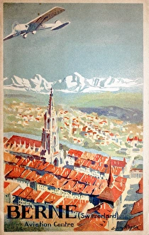 Images Dated 15th September 2015: Poster, Berne Aviation Centre, Switzerland