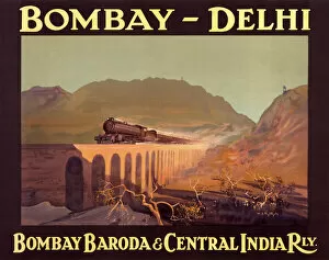 India Gallery: Poster for Bombay Baroda & Central India Railway