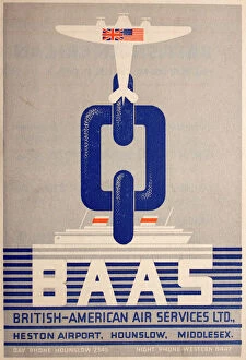 Images Dated 15th September 2015: Poster, British-American Air Services Ltd