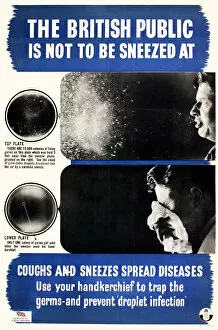 Poster, The British public is not to be sneezed at