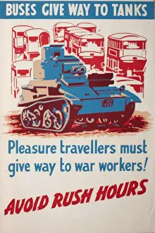 Avoid Prints: Poster: Buses give way to tanks