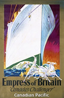 Images Dated 30th May 2017: Poster, Canadian Pacific, Empress of Britain